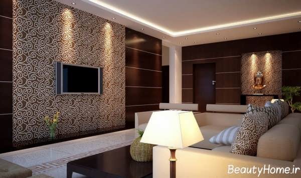 کاغذ دیواری طرح دار و شیک 