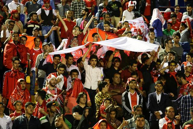 خوشحالی هواداران پرسپولیس به خاطر گل الهلال