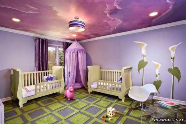تزیین سقف اتاق نوزاد