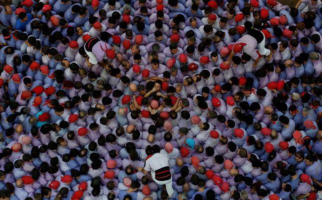 مسابقه برج انسانی در اسپانیا