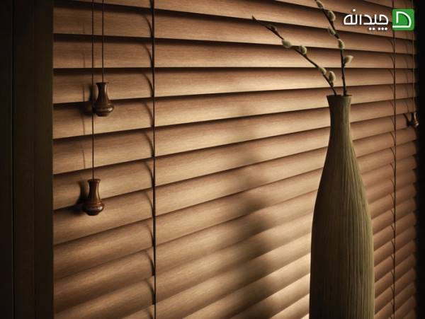 پرده کرکره آلومینیومی و چوبی از نمونه کارهای پرده کرکره سان وی ایران	