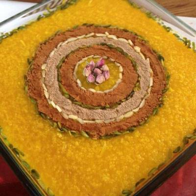 ایده هایی برای تزئین شله زرد برای سفره افطار