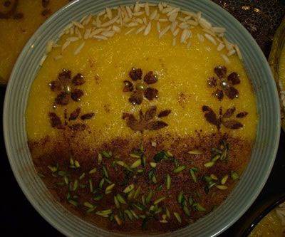 ایده هایی برای تزئین شله زرد برای سفره افطار