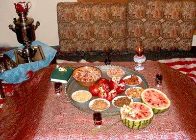 رسم و رسومات یلدا در شهرهای مختلف ایران