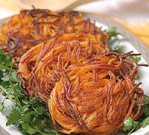 طرز تهیه کوکو رشته ای