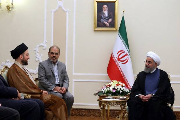 روحانی با سید عمار حکیم دیدار و گفتگو کرد