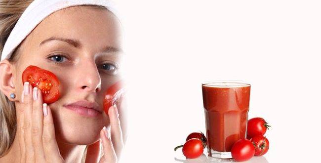 خواص گوجه برای پوست