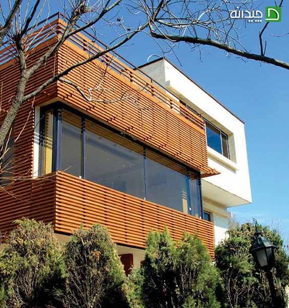 چوب ترمووود در نما