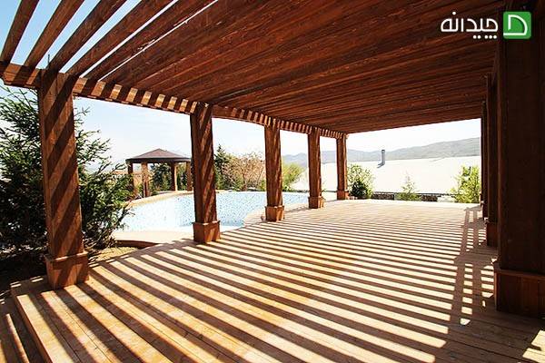 چوب ترمووود در طراحی محوطه