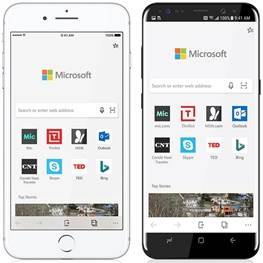عرضه نسخه بتای مرورگر مایکروسافت اج برای آی او اس و اندروید
