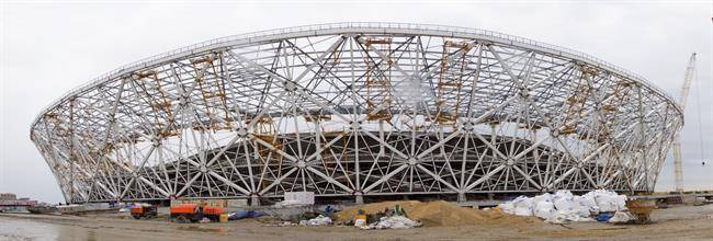ورزشگاه ولگوگراد آرنا در حال ساخت