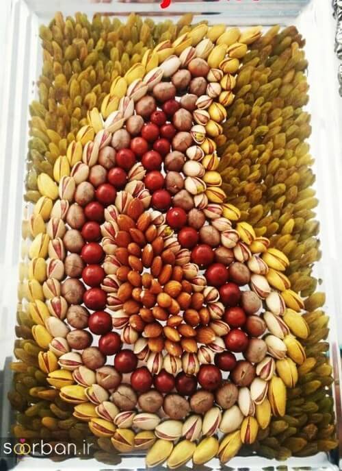 تزیین وسایل سفره شب یلدا عروس-12