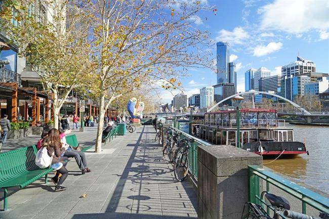 پیاده رو ساوث بنک یا همان Southbank promenade 