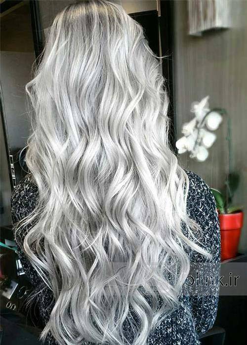 رنگ موی نقره ای