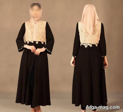 مدل مانتو مجلسی کار شده 2018
