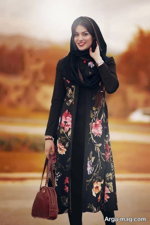 مدل مانتو گلدار دخترانه
