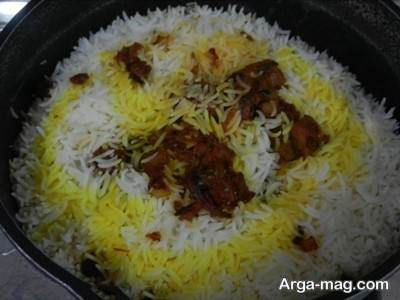 طرز تهیه بادمجان پلو