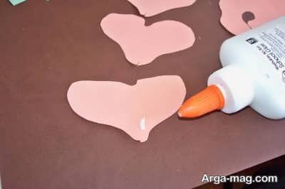 جلا دادن مقوا برای گلسازی
