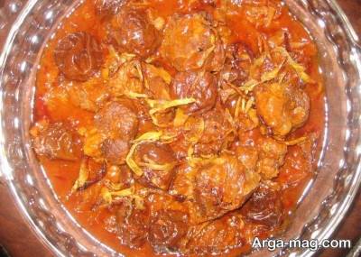 تهیه خورش آلو مسما