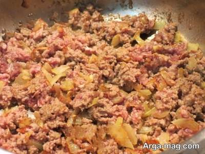 طرز تهیه غذای ساده با گوشت چرخ کرده