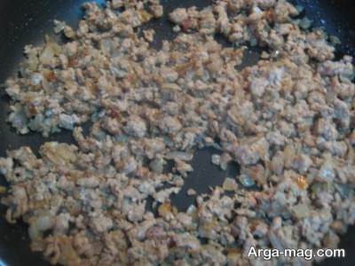 طرز تهیه غذای ساده با گوشت چرخ کرده