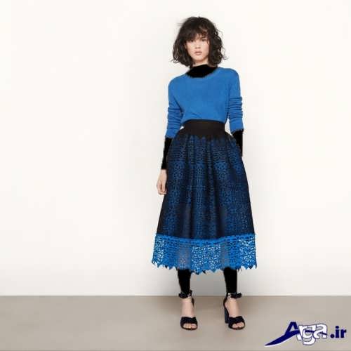 مدل دامن بلند گیپور 