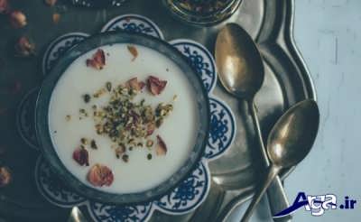 طرز تهیه فرنی مجلسی با آرد برنج