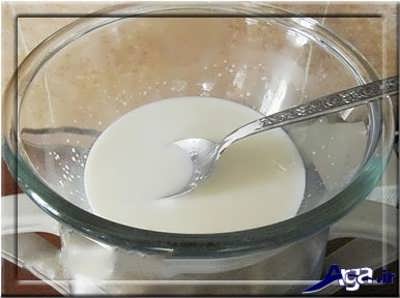 قرار دادن پودر ژلایتن روی بخار کتری