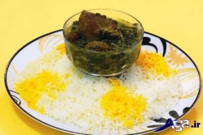 طرز تهیه خورشت آلو اسفناج 