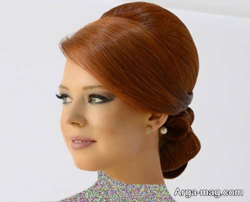 رنگ موی زیبا و جذاب عسلی مسی