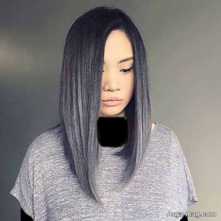 رنگ موی زنانه دودی نقره ای 