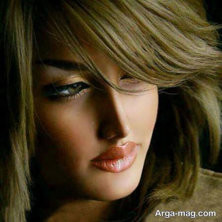 مدل رنگ موی زیتونی بدون دکلره 