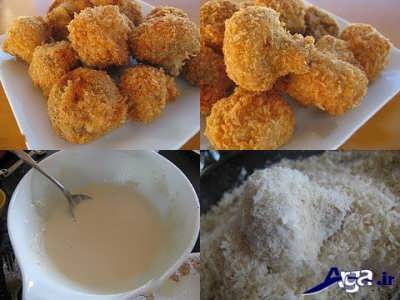 مراحل تهیه قارچ پفکی