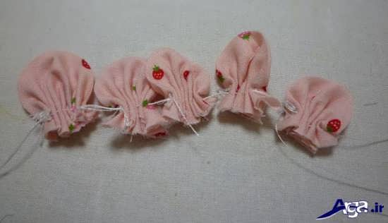 آموزش گلسازی با پارچه