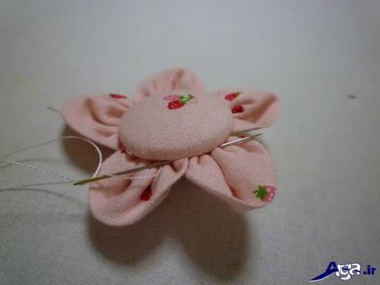 ساخت گل های پارچه ای