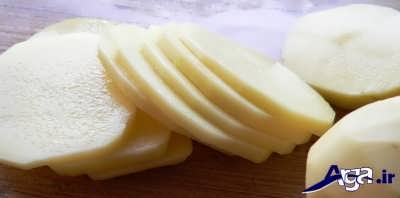 حلقه حلقه کردن سیب زمینی ها