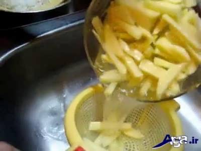 روش تههی سیب زمینی سرخ کرده ترد