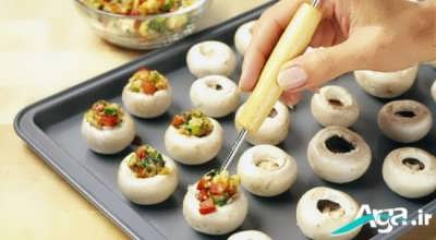 طرز تهیه قارچ شکم پر خوشمزه و مقوی