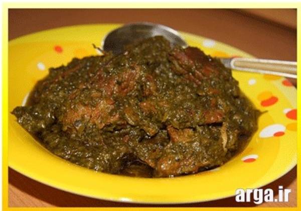 خورشت آلو اسفناج