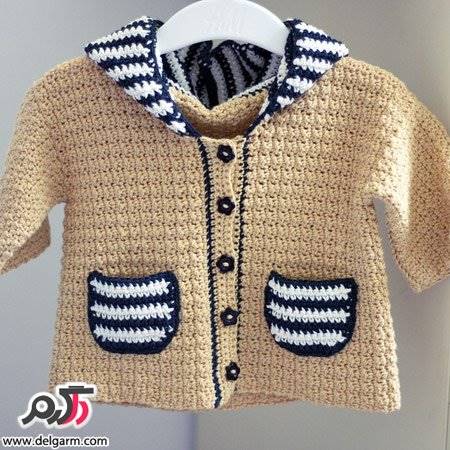 تصاویری از مدل های زیبای لباس بافتنی بچه گانه
