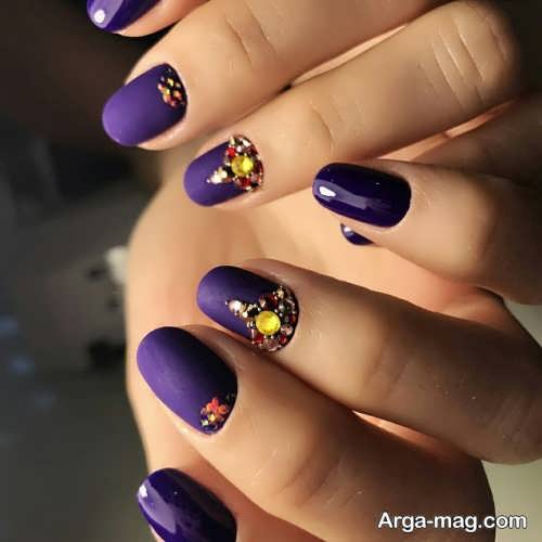 دیزاین کار شده و زیبا ناخن 