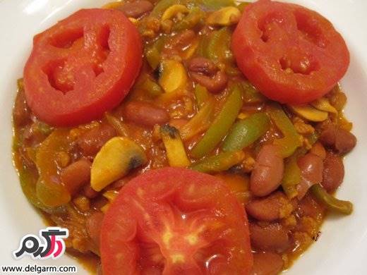 طرز تهیه خوراک لوبیا چیتی با سویا بسیار فوق العاده