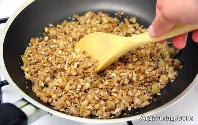 تفت دادن پودر سوخاری