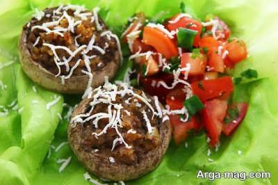 دلمه قارچ پنیری