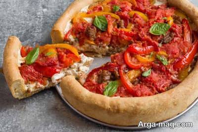 طرز تهیه پیتزا شیکاگو به سبک رستوران ها در آشپزخانه منزلتان