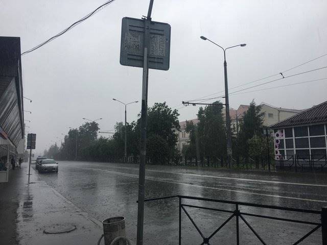 بارندگی شدید در کازان قبل از بازی ایران و اسپانیا+ فیلم