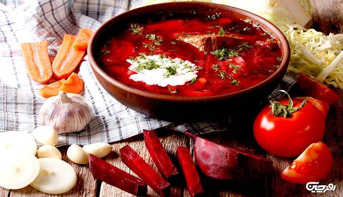 غذای ملل؛ سوپ برش روسی (Борщ)