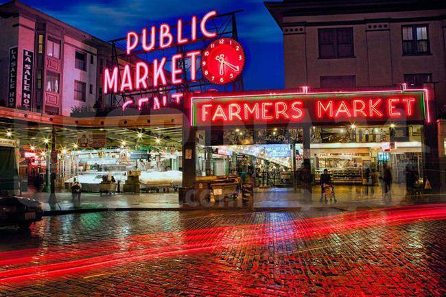 بازار Pike Place Market در سیاتل