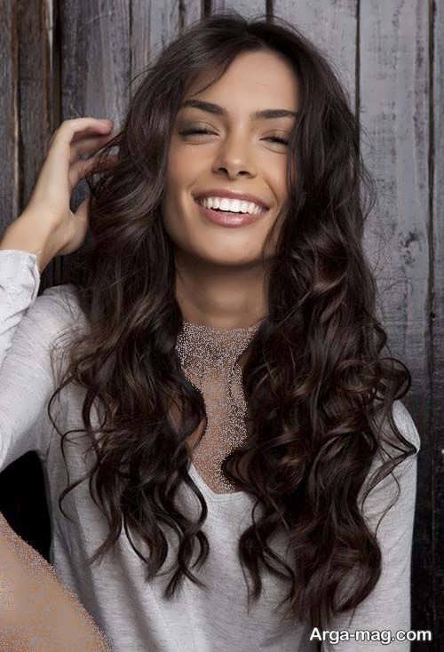 رنگ مو قهوه ای شکلاتی شیک 