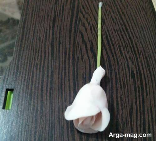 ساخت گل رز با خمیر چینی
